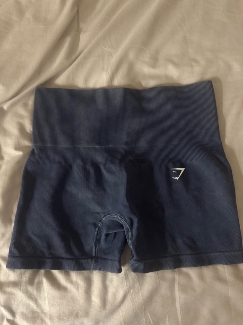 Gymshark Navy Seamless High-Rise Workout Shorts